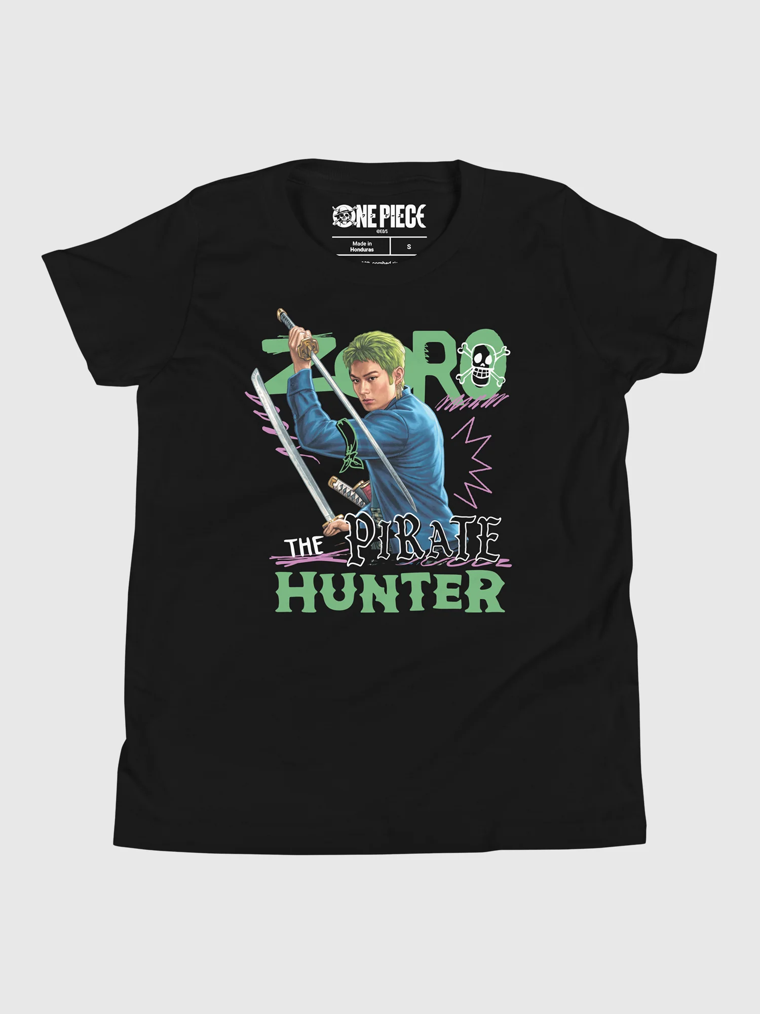 One Piece Youth T-Shirt Zorro Pirate Hunter - Image 2