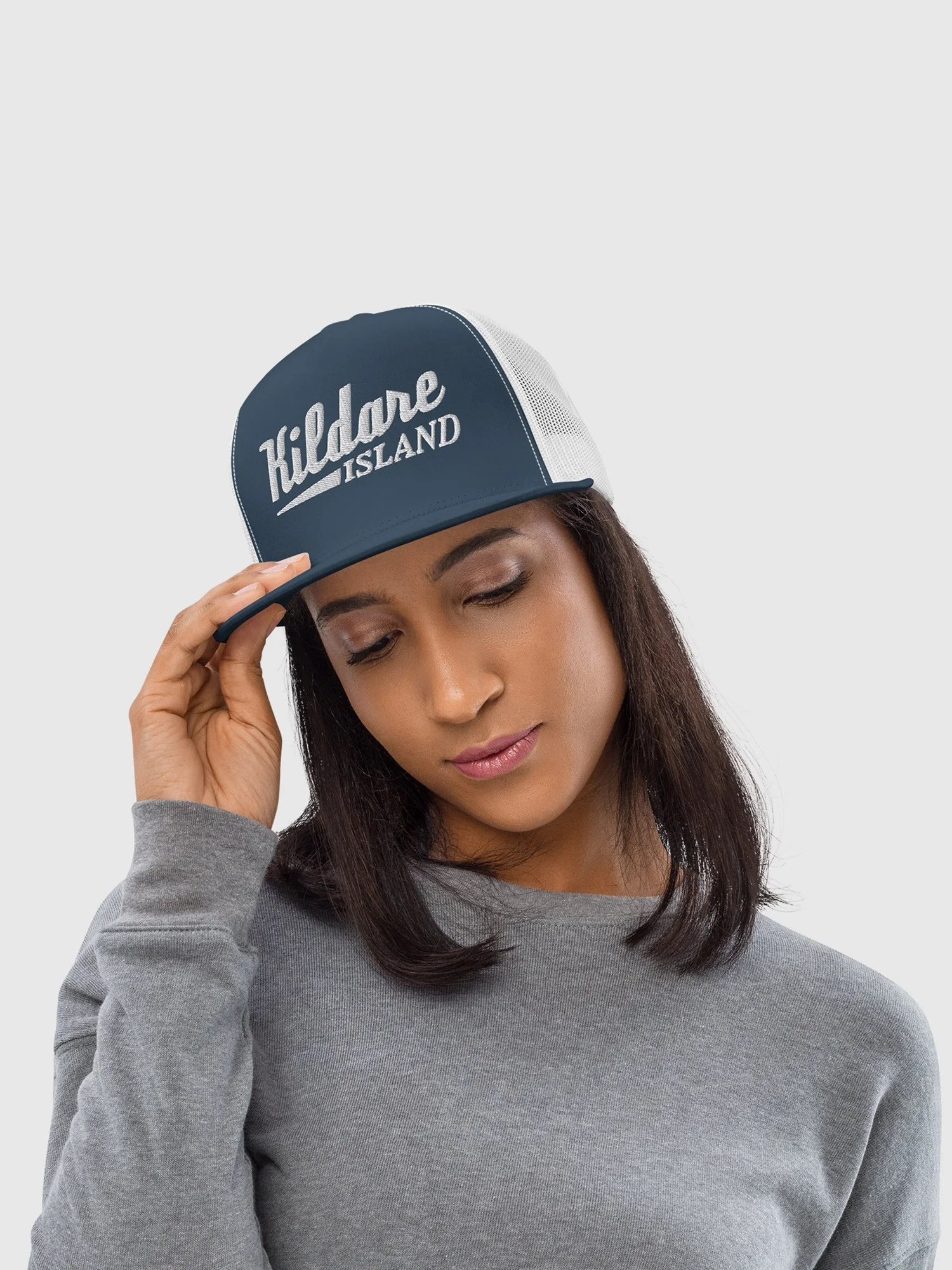 Outer Banks Kildare Island Embroidered Flat Bill Hat - Image 2