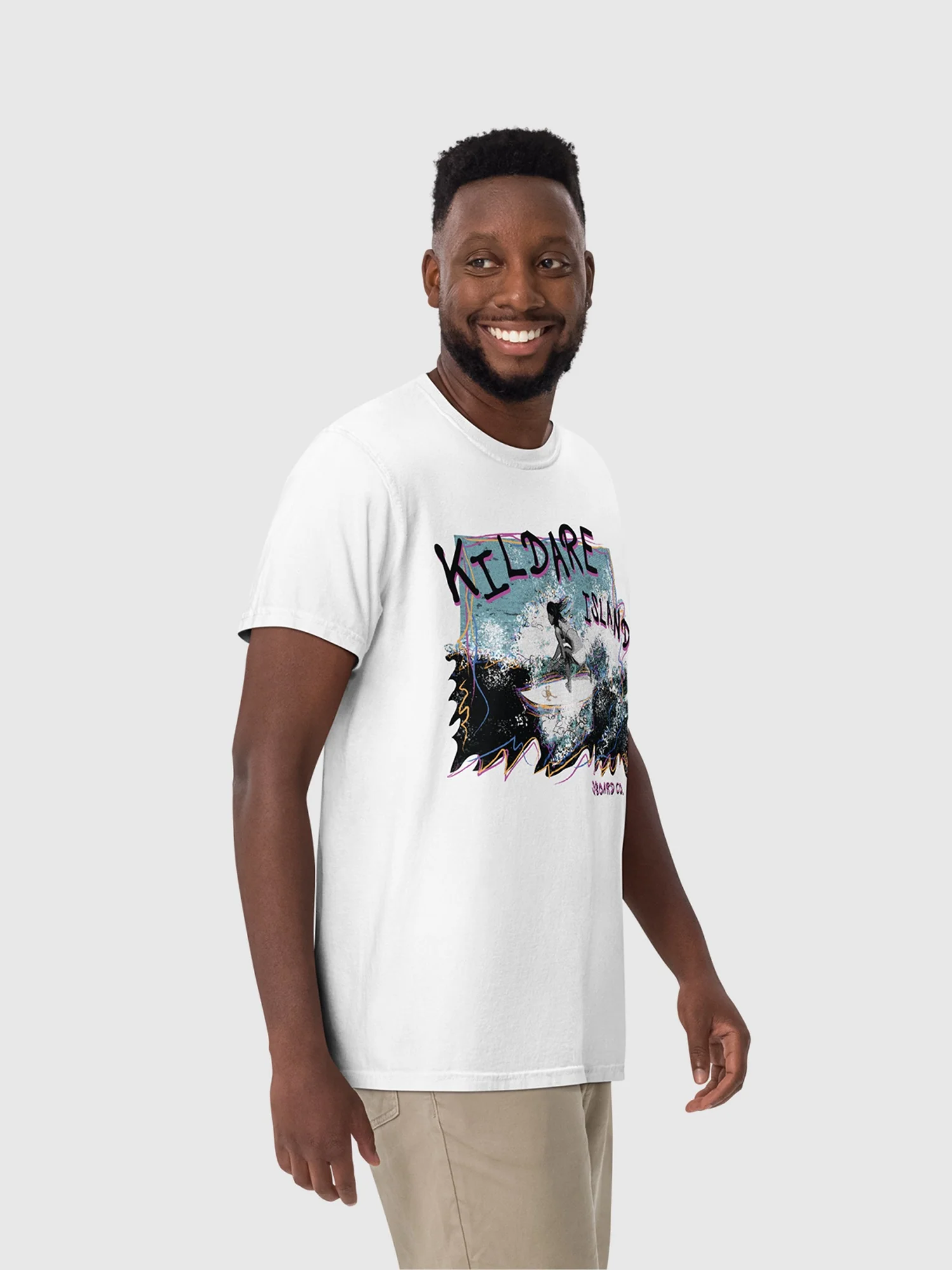 Outer Banks Kildare Island Hang Ten Comfort Colors T-Shirt - Image 2