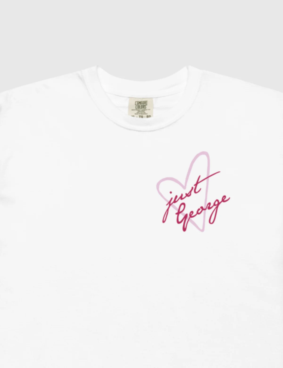 Queen Charlotte 'Just George' T-Shirt [White] - Image 2