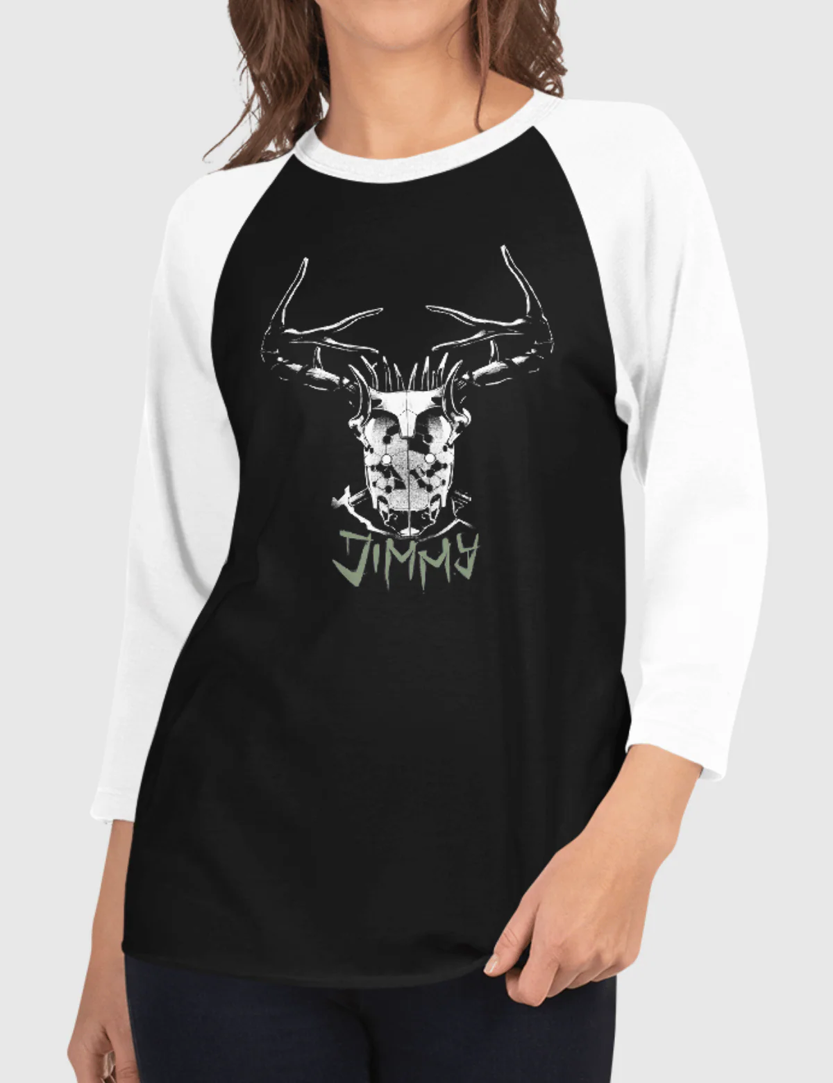 Rebel Moon Jimmy Raglan Shirt [Black/White] - Image 2