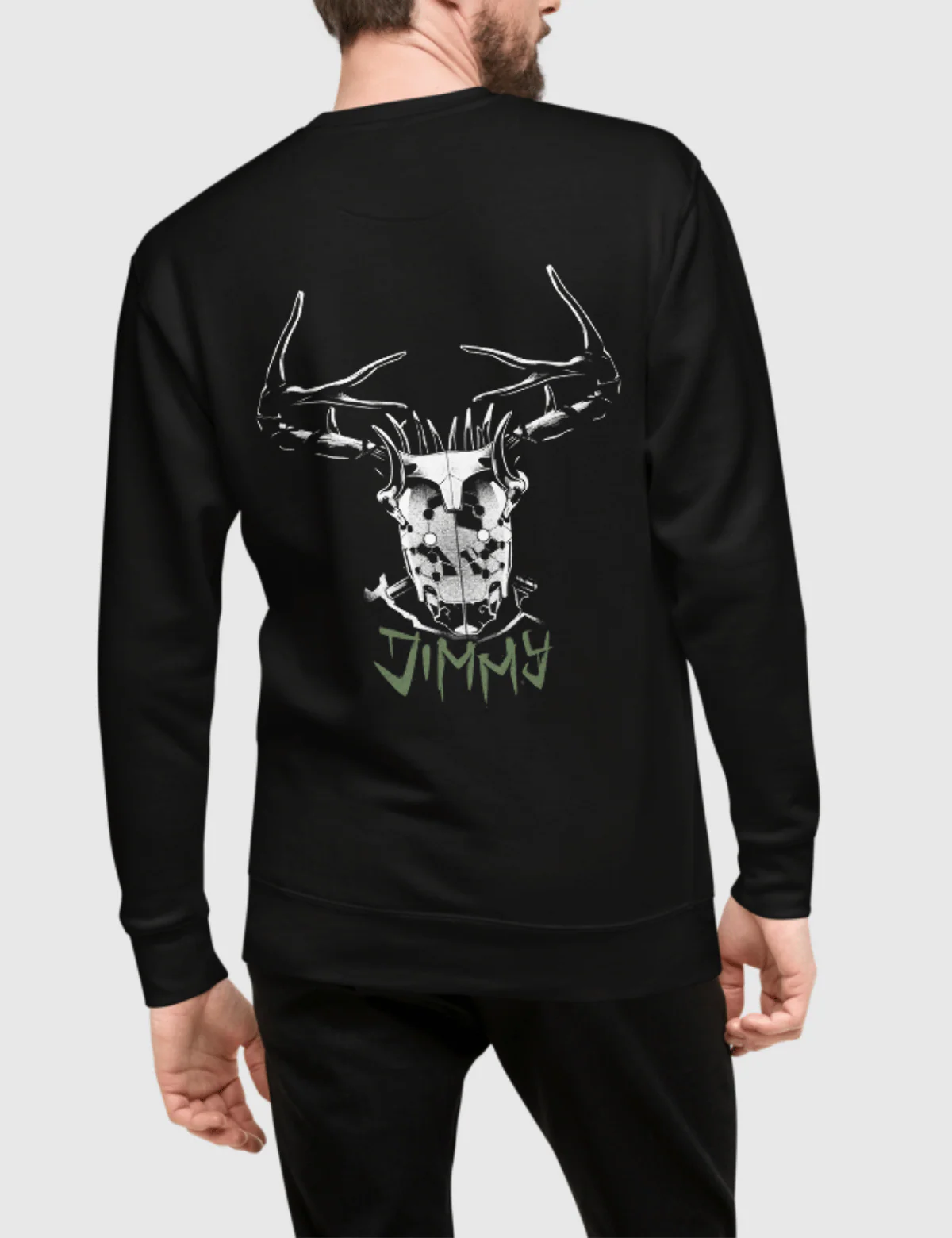 Rebel Moon Jimmy Unisex Premium Sweatshirt [Black] - Image 2
