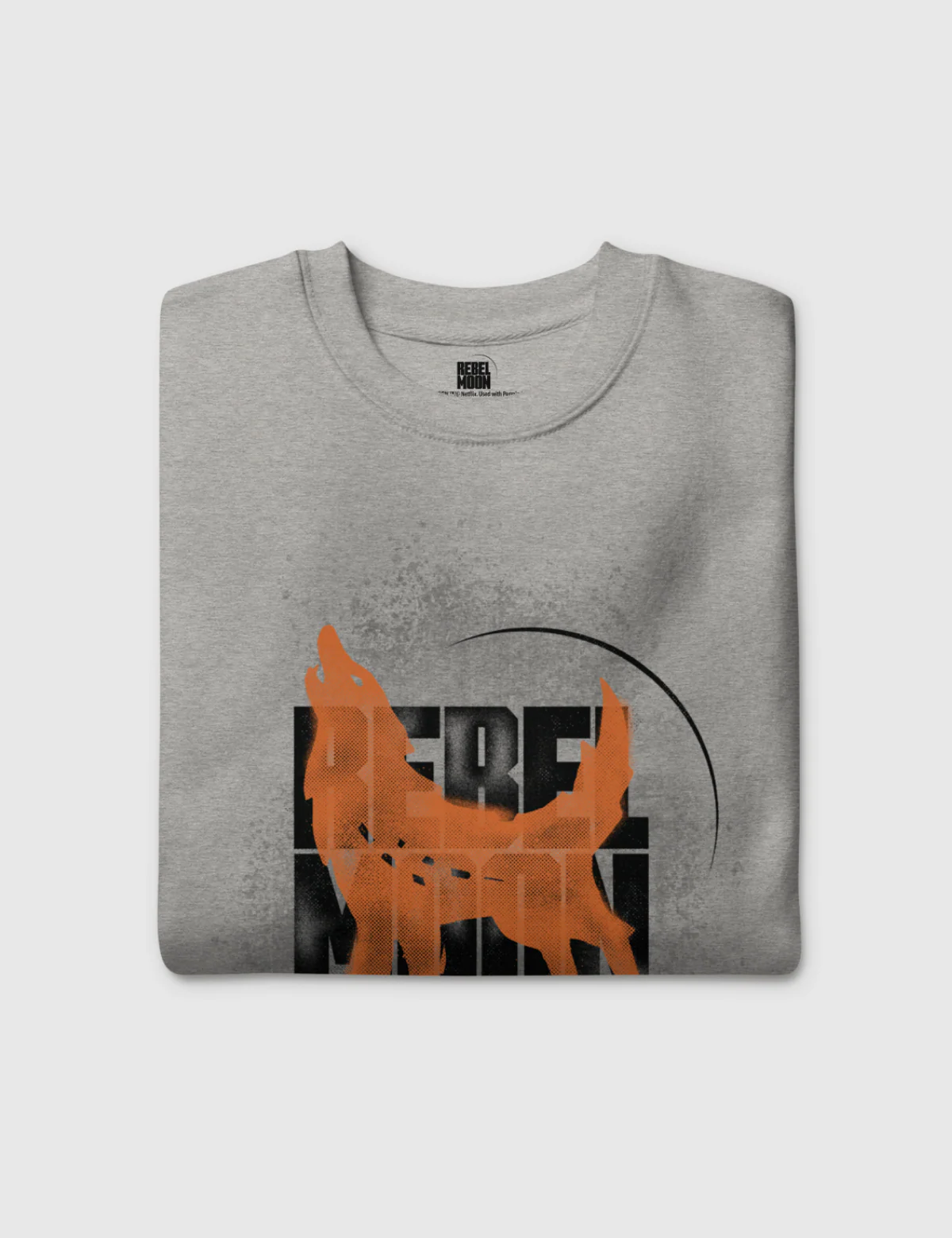 Rebel Moon Kora Logo Unisex Premium Sweatshirt [Gray] - Image 3