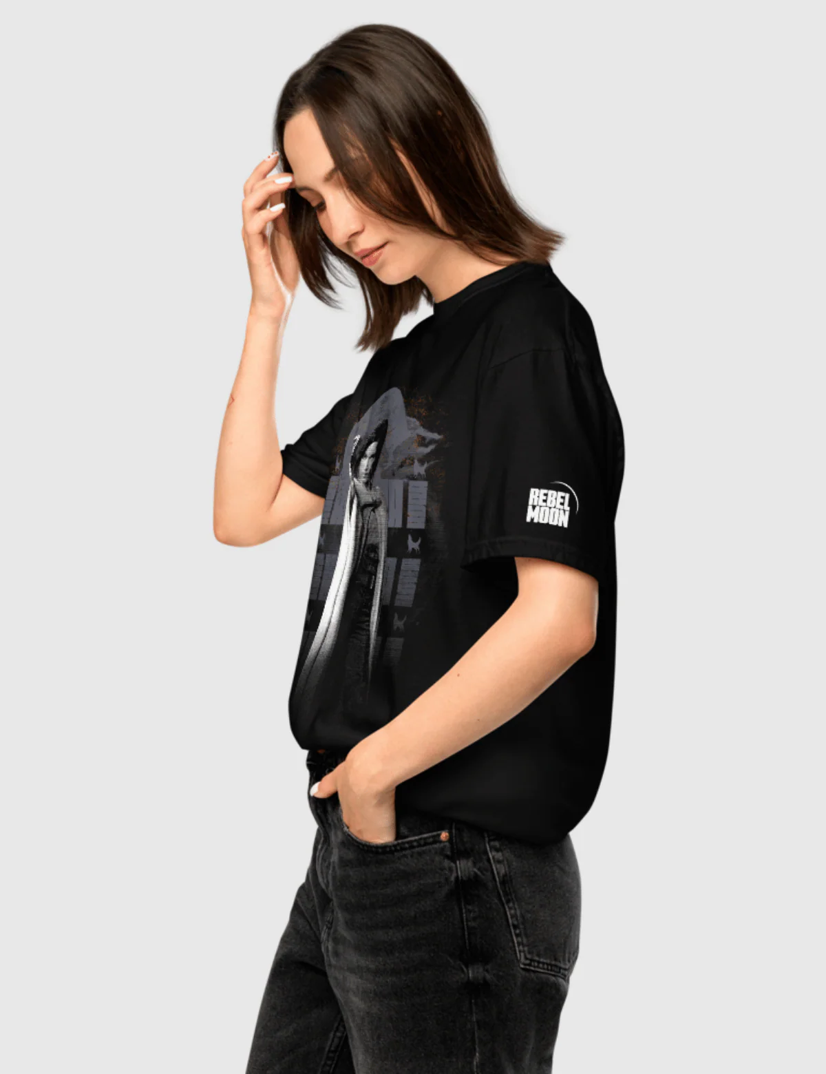 Rebel Moon Kora Unisex T-Shirt [Black] - Image 3