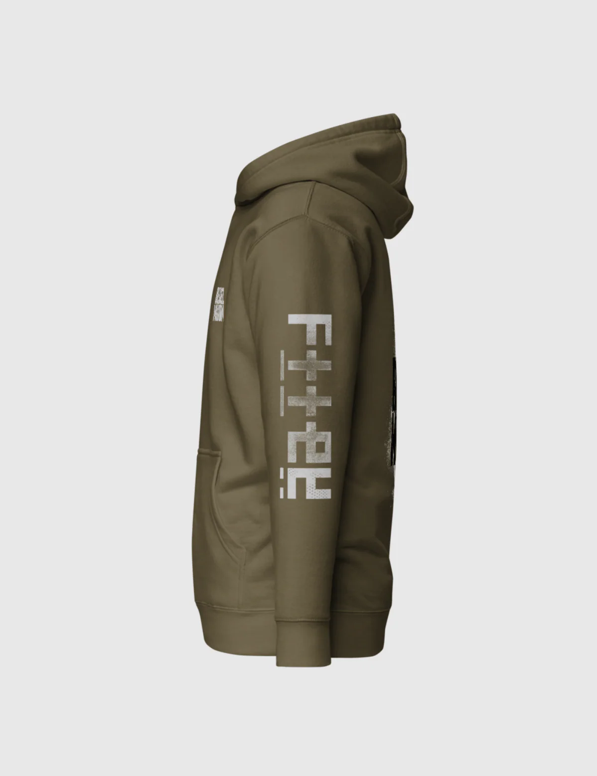 Rebel Moon Logo Unisex Hoodie [Military Green] - Image 6
