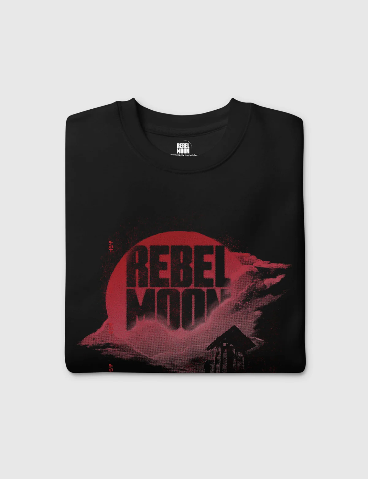 Rebel Moon Logo Unisex Premium Sweatshirt [Black] - Image 2