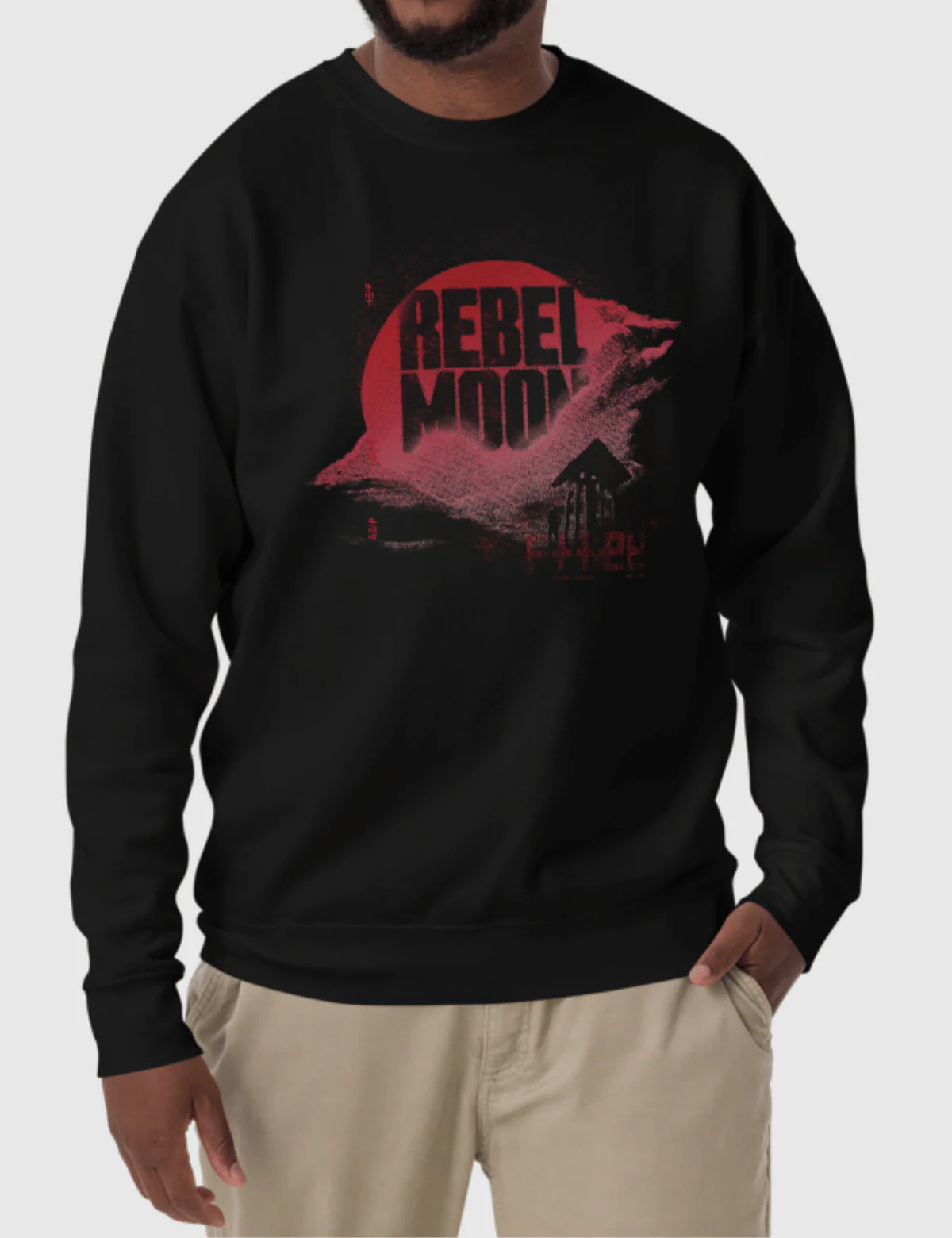 Rebel Moon Logo Unisex Premium Sweatshirt [Black] - Image 3