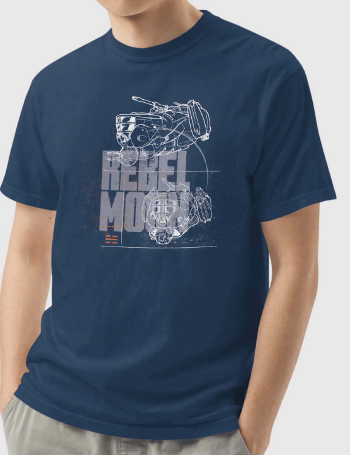 Rebel Moon Logo Unisex T-Shirt [Navy] - Image 2