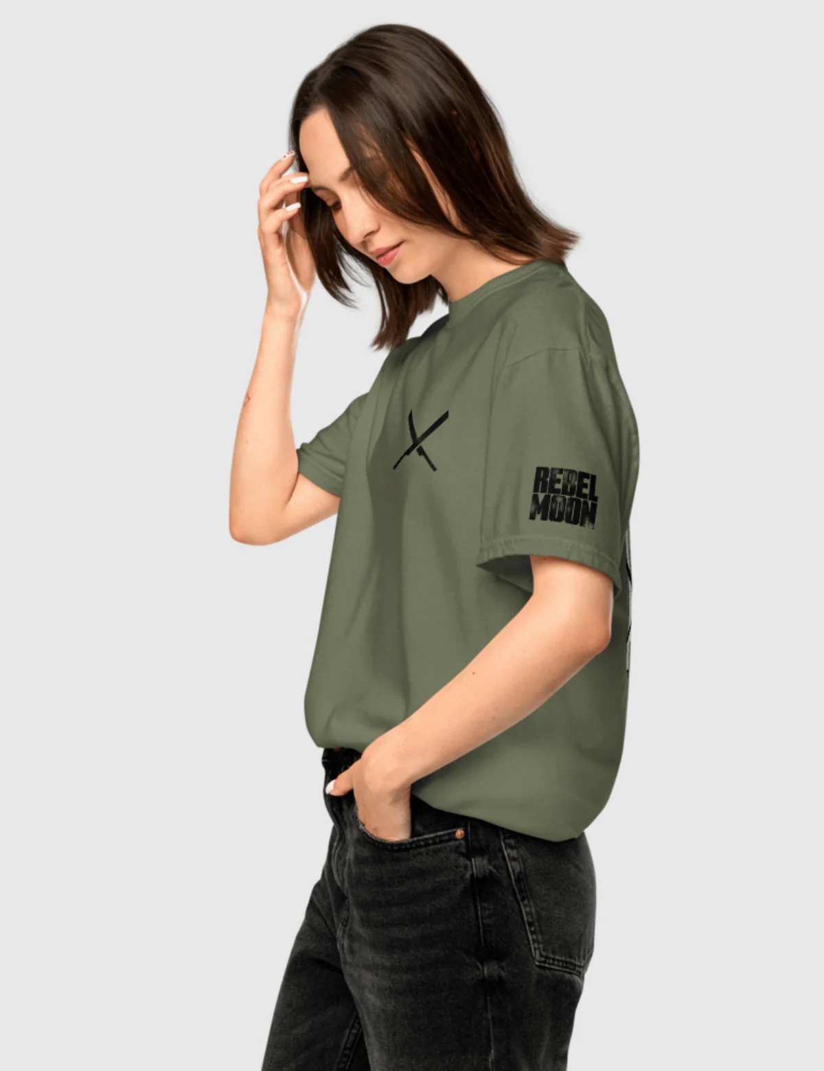 Rebel Moon Nemesis Unisex T-Shirt [Moss] - Image 5