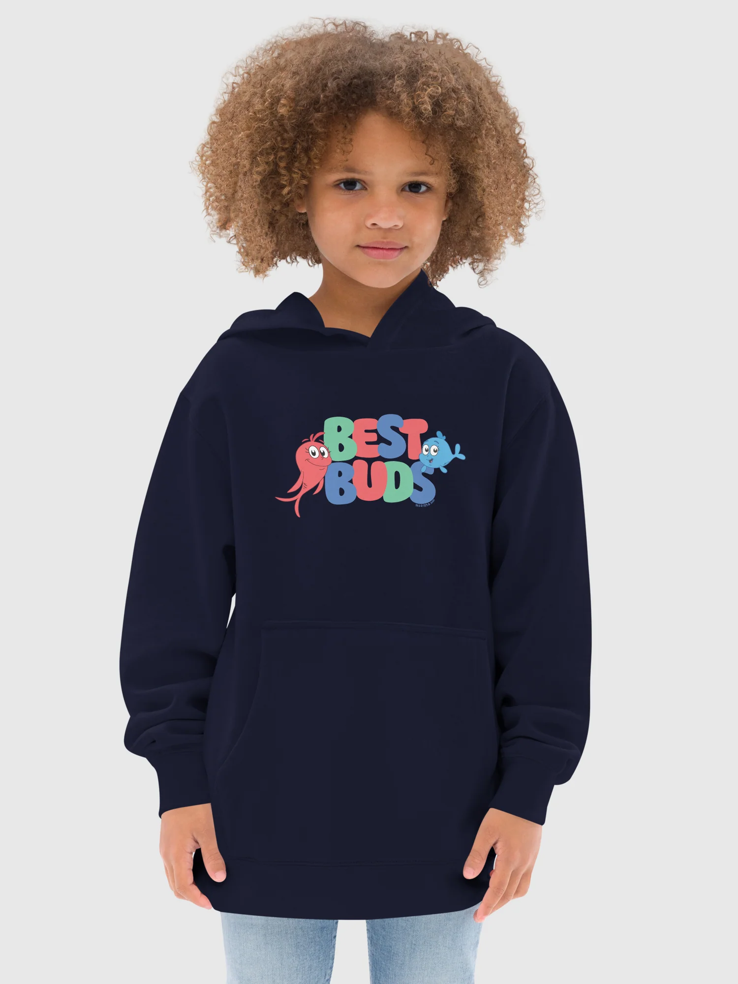 Red Fish, Blue Fish Best Buds Kids Hoodie - Image 4