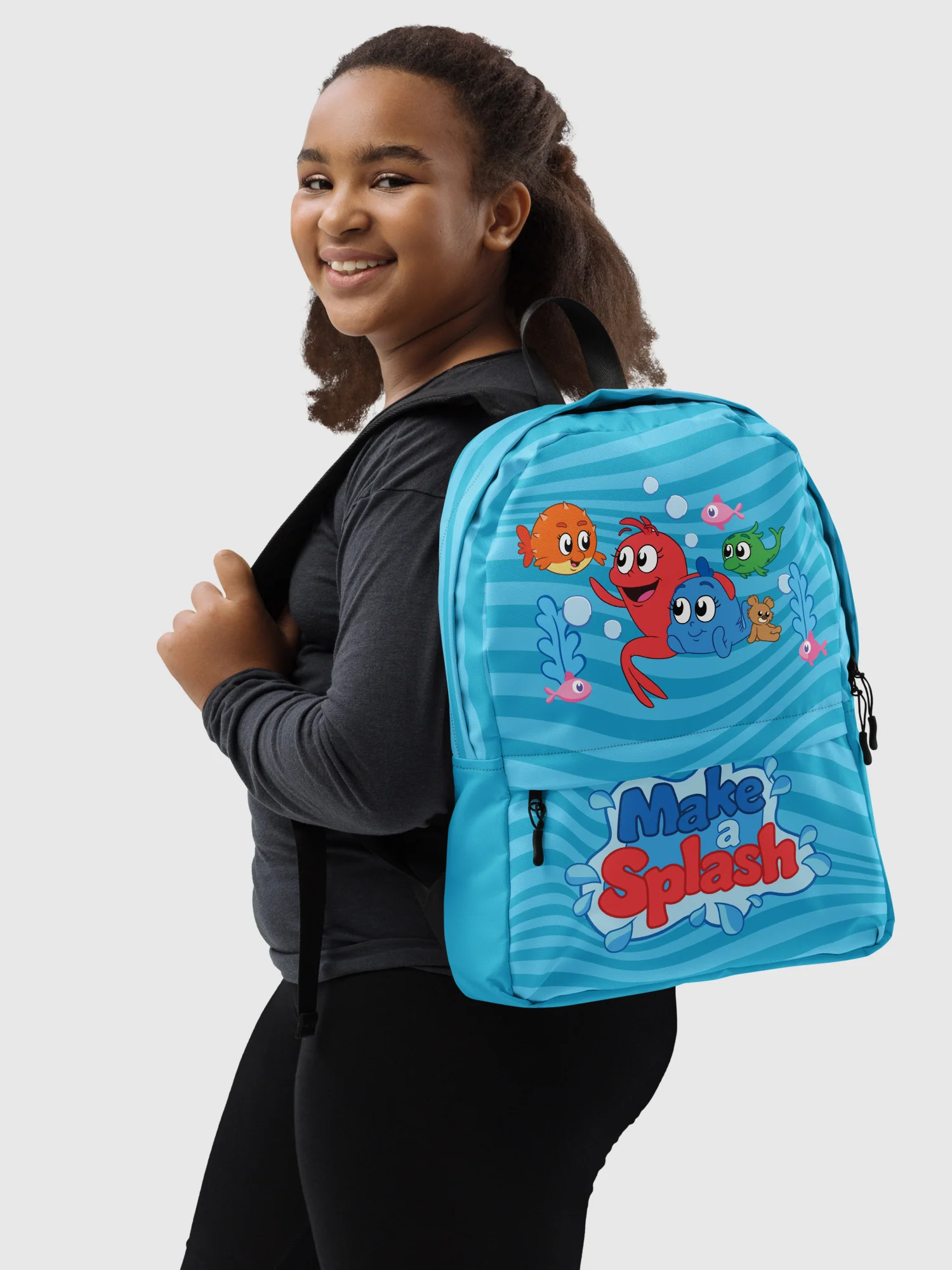 Red Fish, Blue Fish Make a Splash Backpack - Image 2
