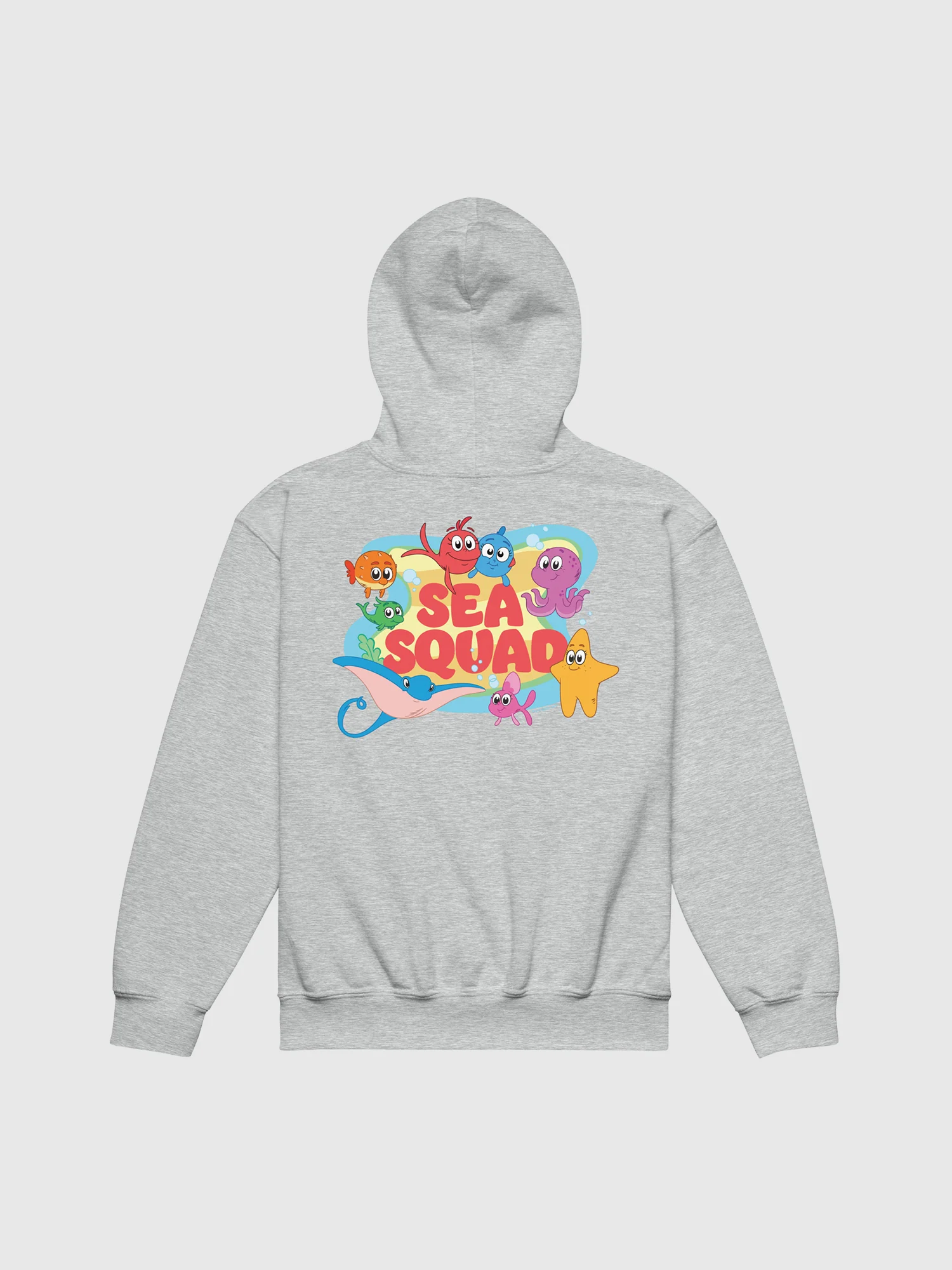 Red Fish, Blue Fish Sea Squad Kids Hoodie - Image 5