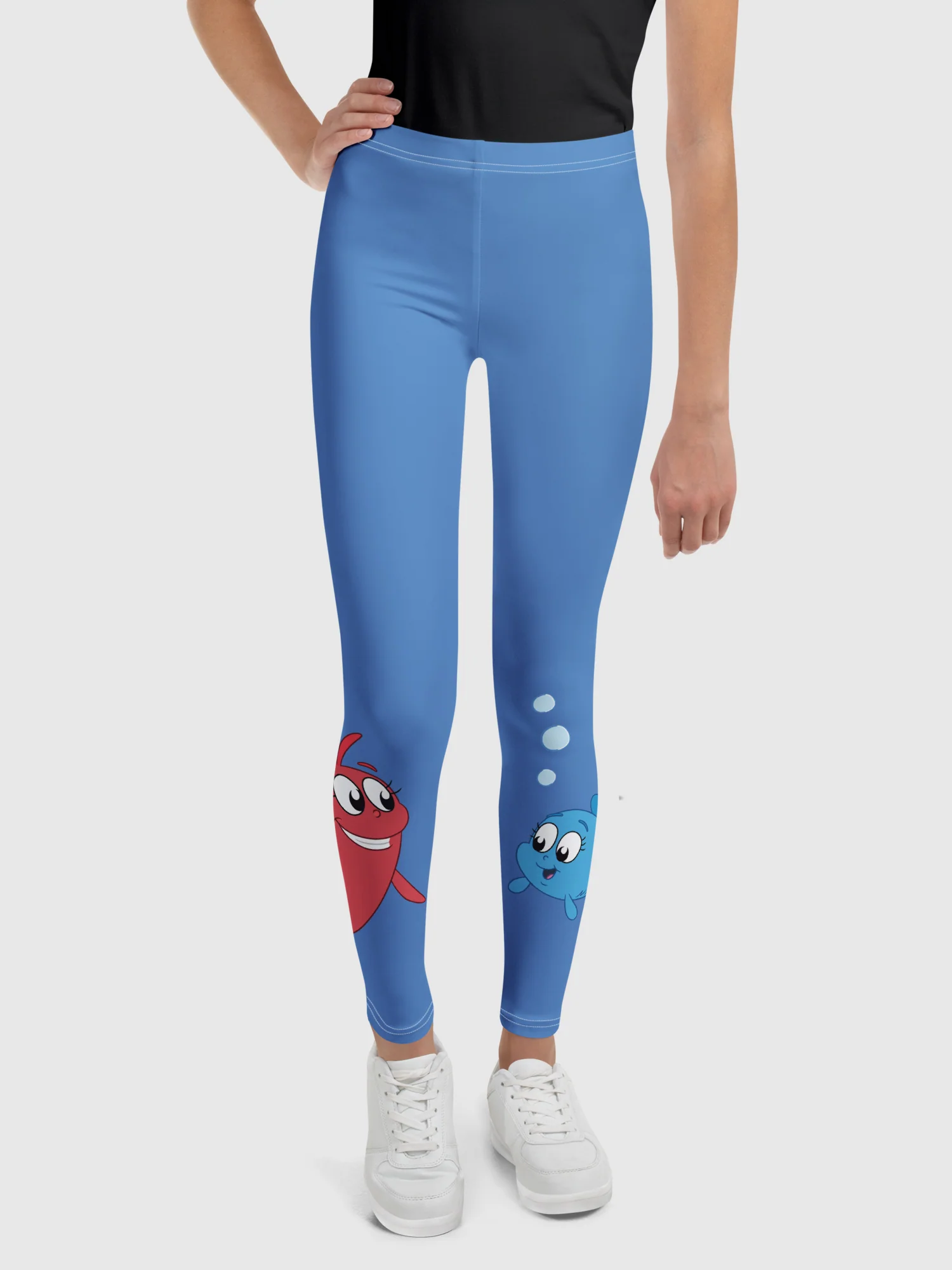 Red Fish, Blue Fish Youth Leggings - Image 2