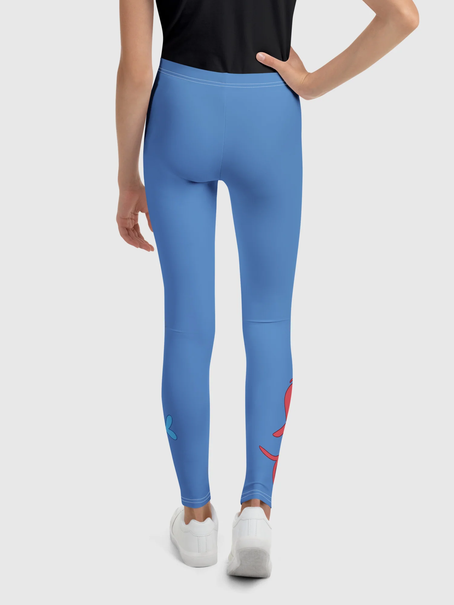 Red Fish, Blue Fish Youth Leggings - Image 3