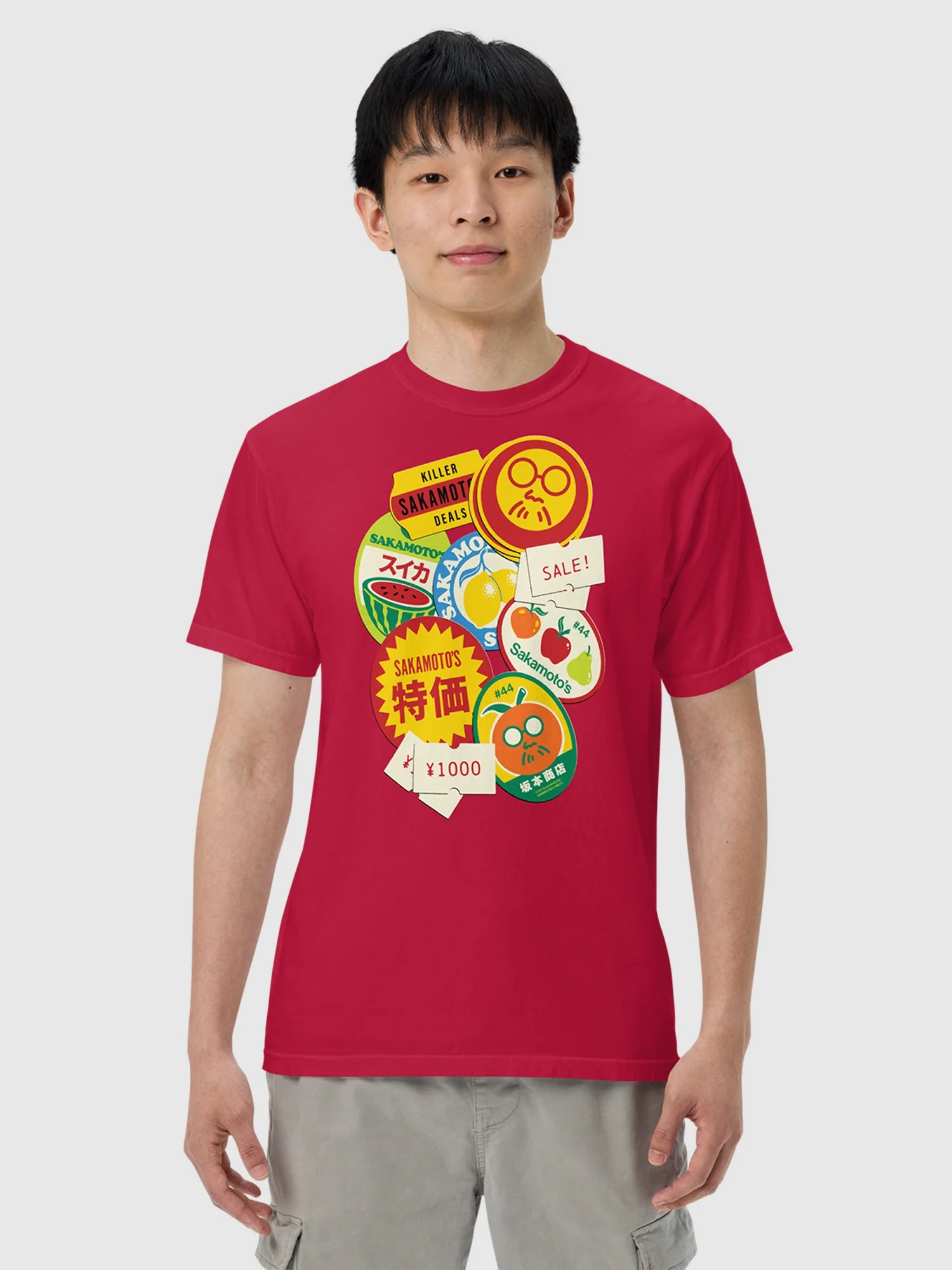 Sakamoto Days Sticker Collage Comfort Colors T-Shirt - Image 3