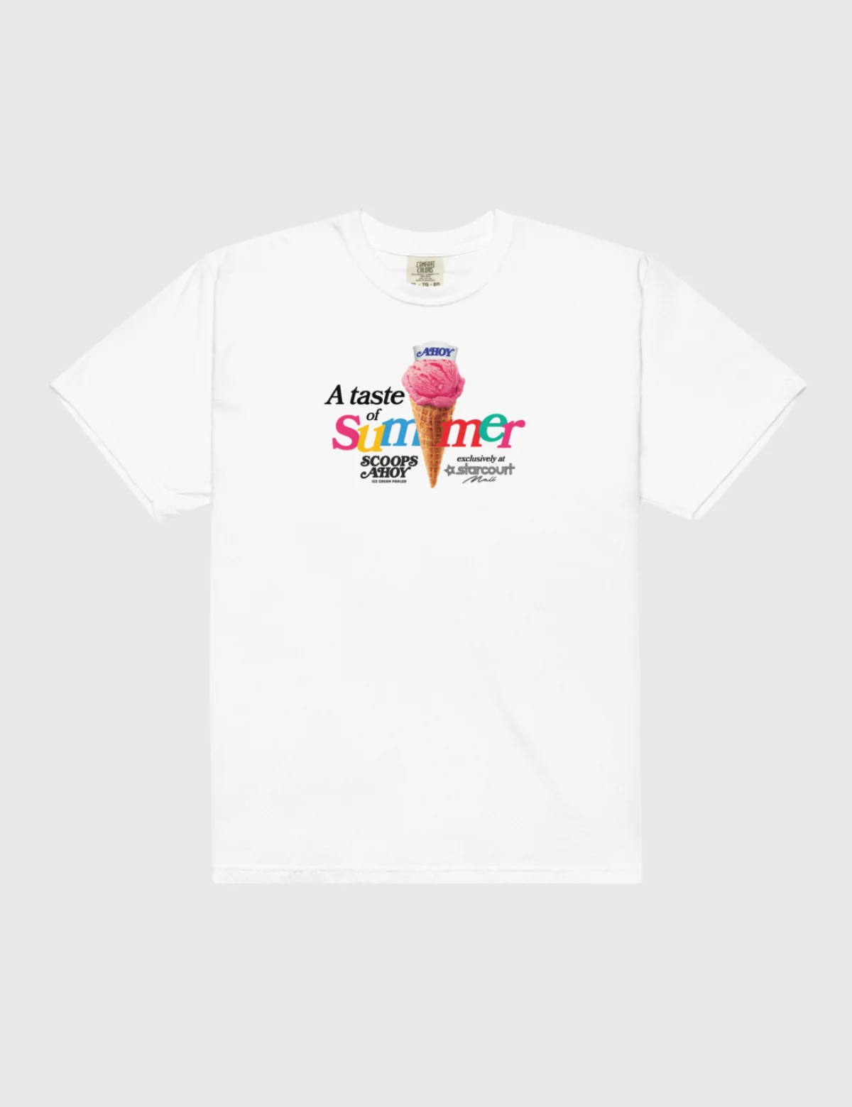 Scoops Ahoy Men’s A Taste of Summer T-Shirt [White] - Image 3