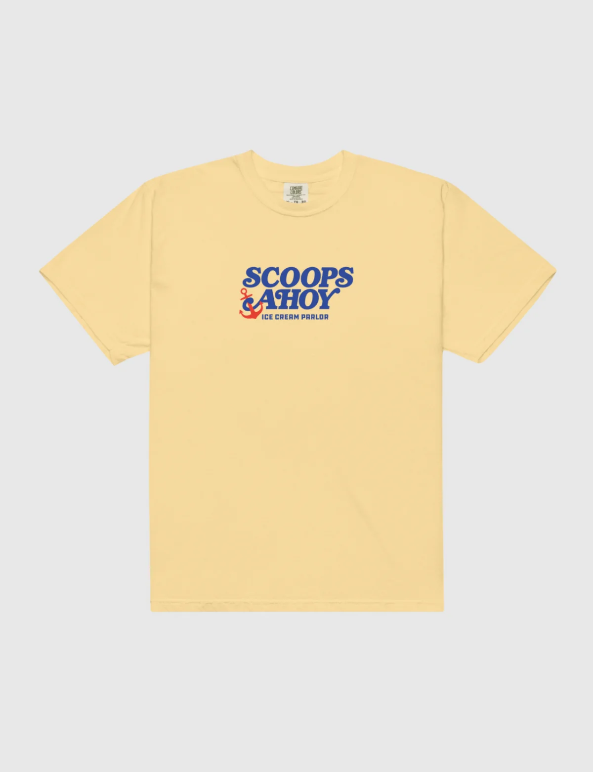 Scoops Ahoy Men’s Cool Down T-Shirt [Yellow] - Image 3
