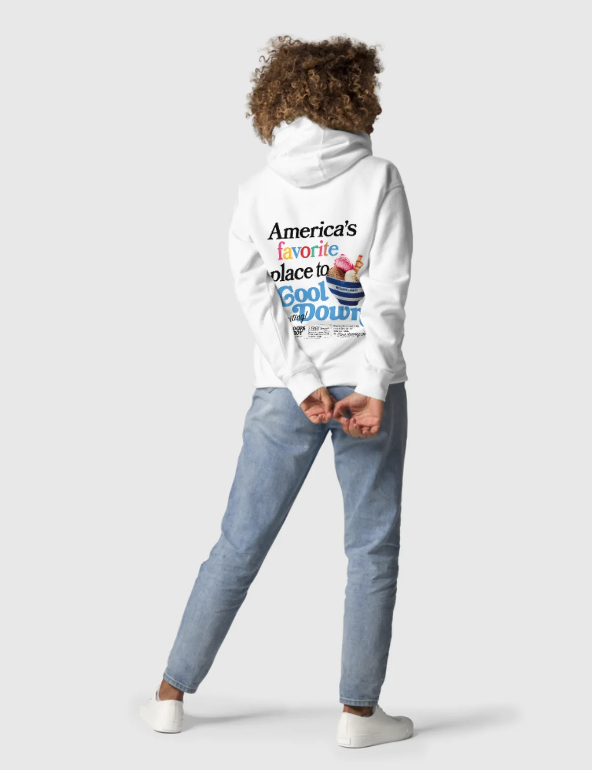 Scoops Ahoy Unisex Hoodie [White] - Image 3