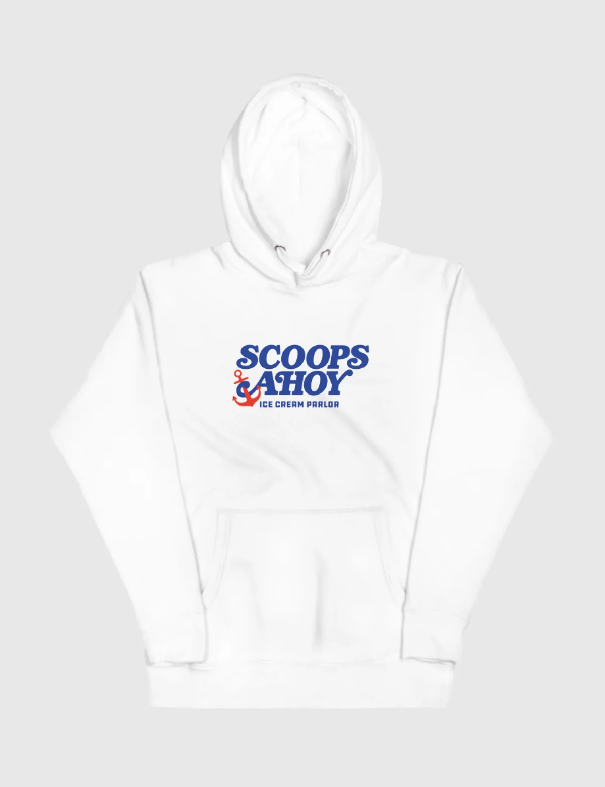 Scoops Ahoy Unisex Hoodie [White] - Image 4