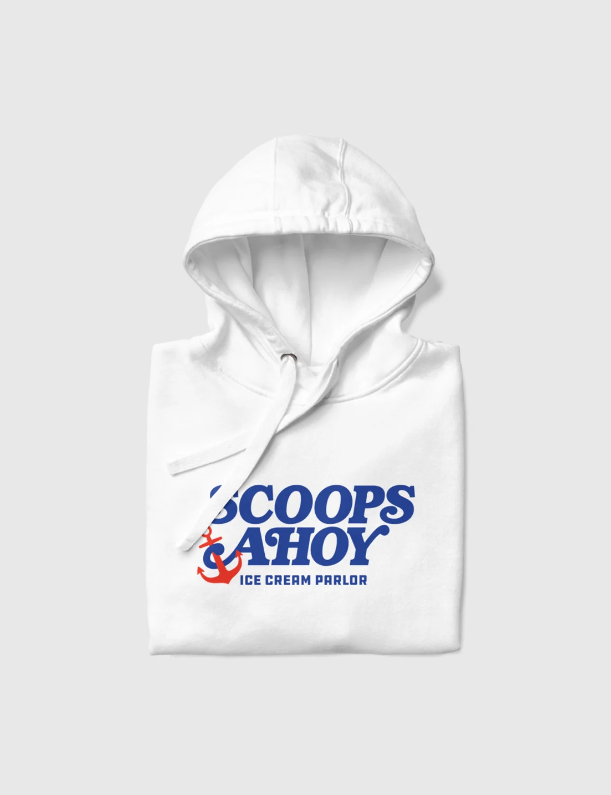 Scoops Ahoy Unisex Hoodie [White] - Image 5