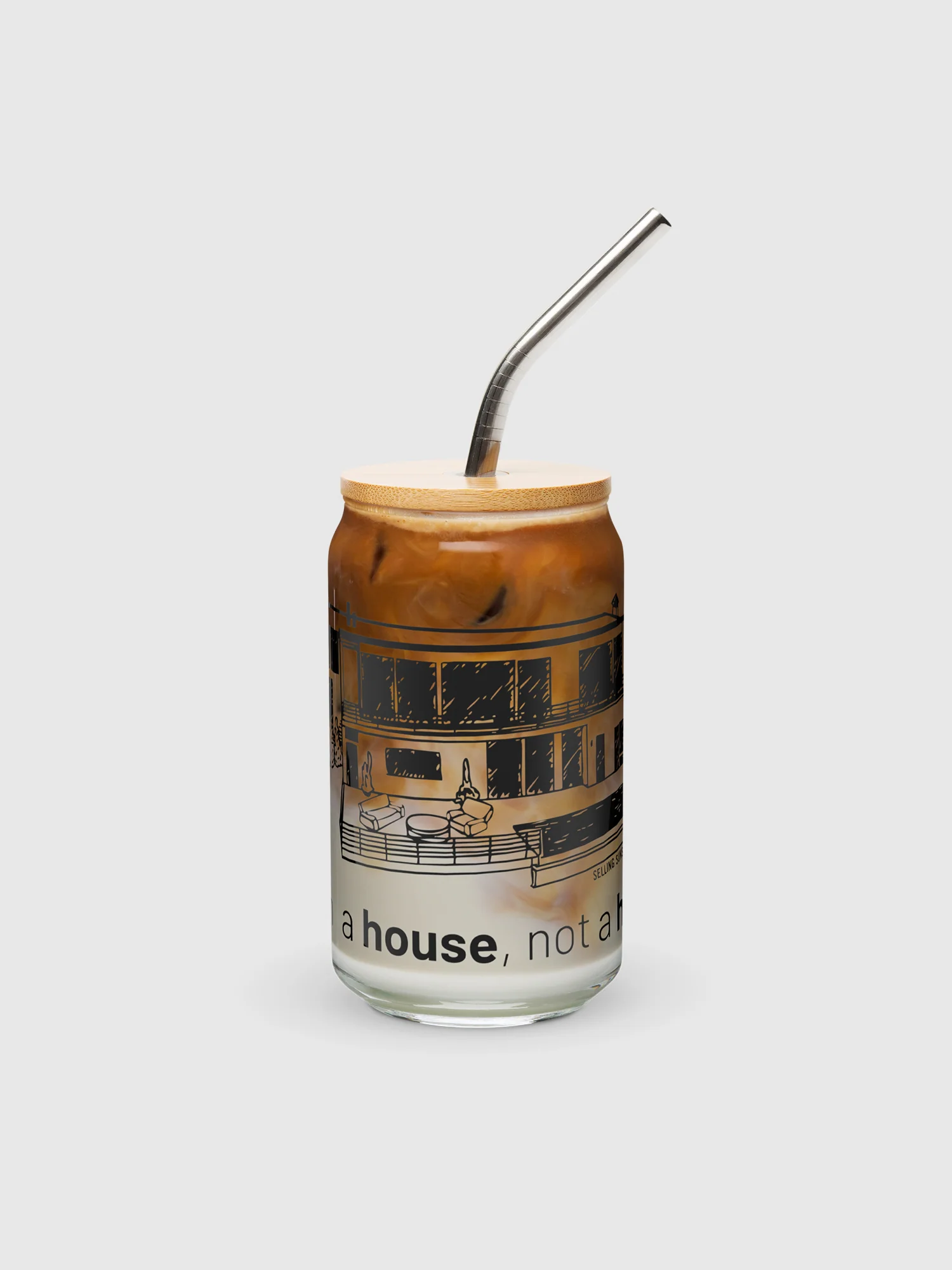 Selling Sunset Can Shaped Glass "Invest in a House" - Image 2
