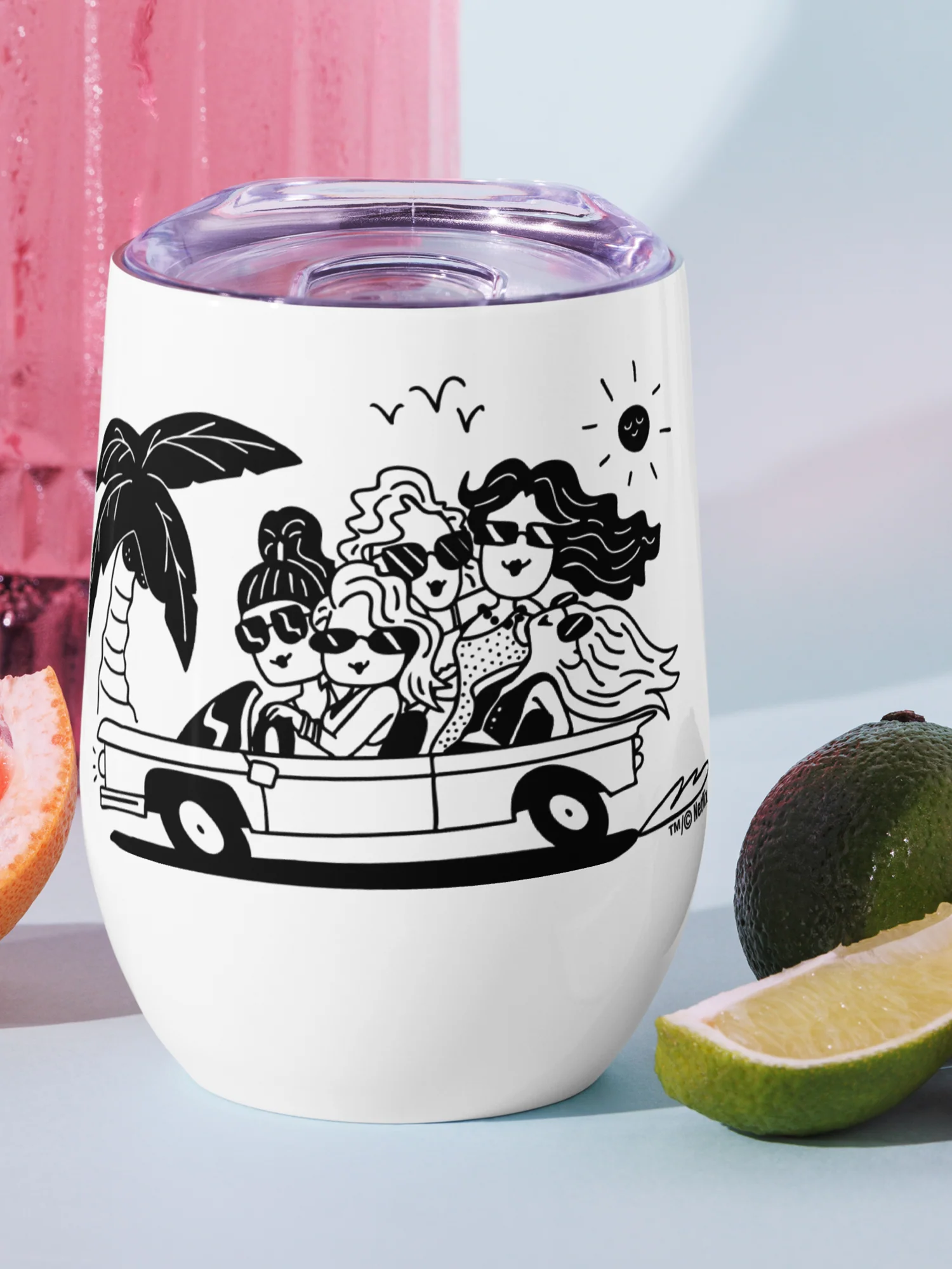 Selling Sunset Wine Tumbler "Fraud Love" - Image 2