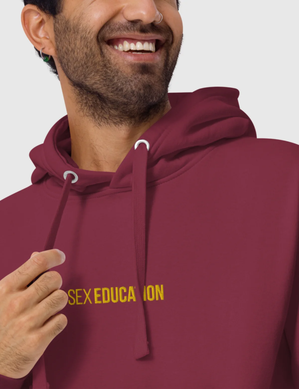 Sex Education Unisex Hoodie [Maroon] - Image 4