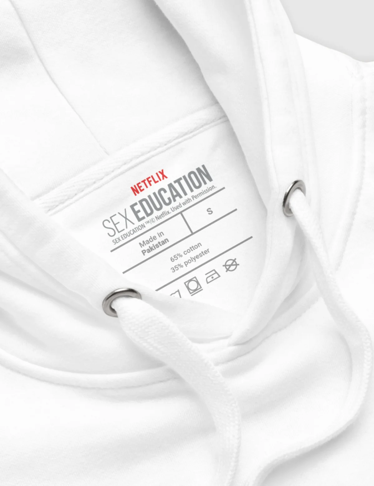 Sex Education Unisex Hoodie [White] - Image 5