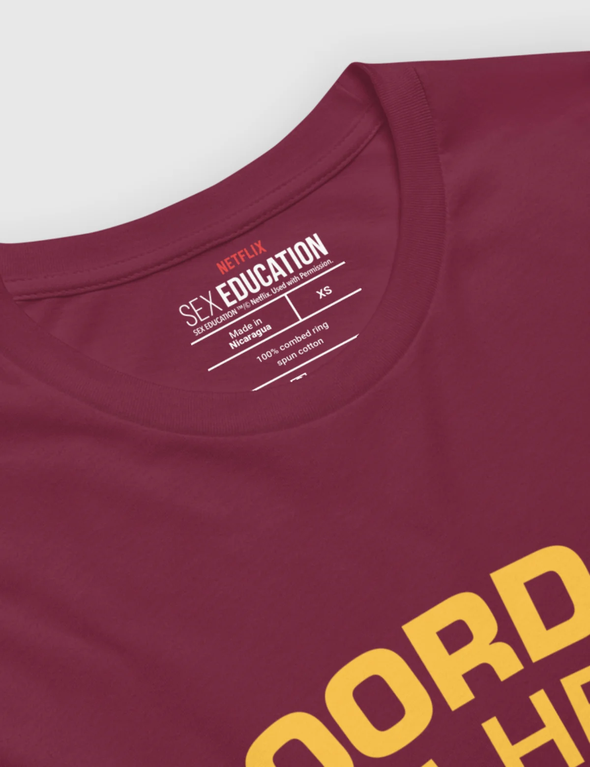 Sex Education Moordale Unisex T-Shirt [Maroon] - Image 3