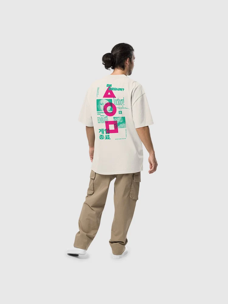 Squid Game Are You Ready? Oversized T-Shirt - Image 3