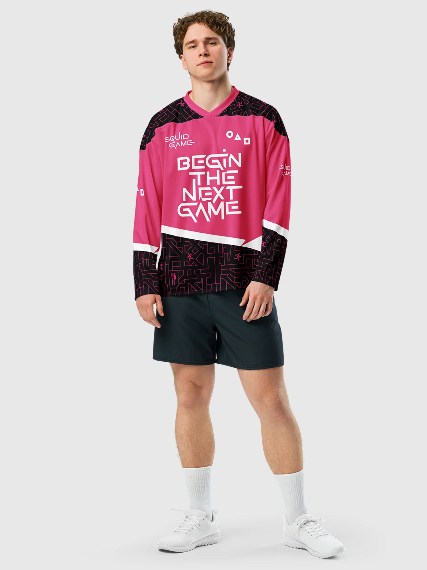 Squid Game Begin The Next Game Hockey Jersey - Image 3