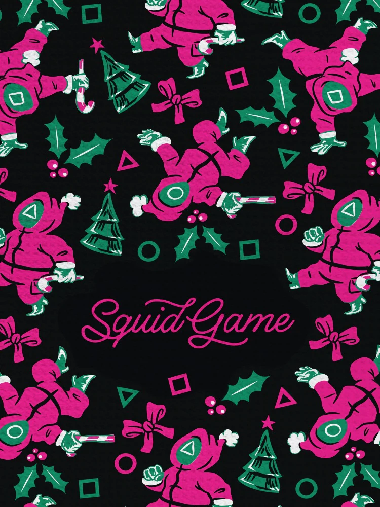 Squid Game Holiday Pattern Kitchen Towel - Image 3