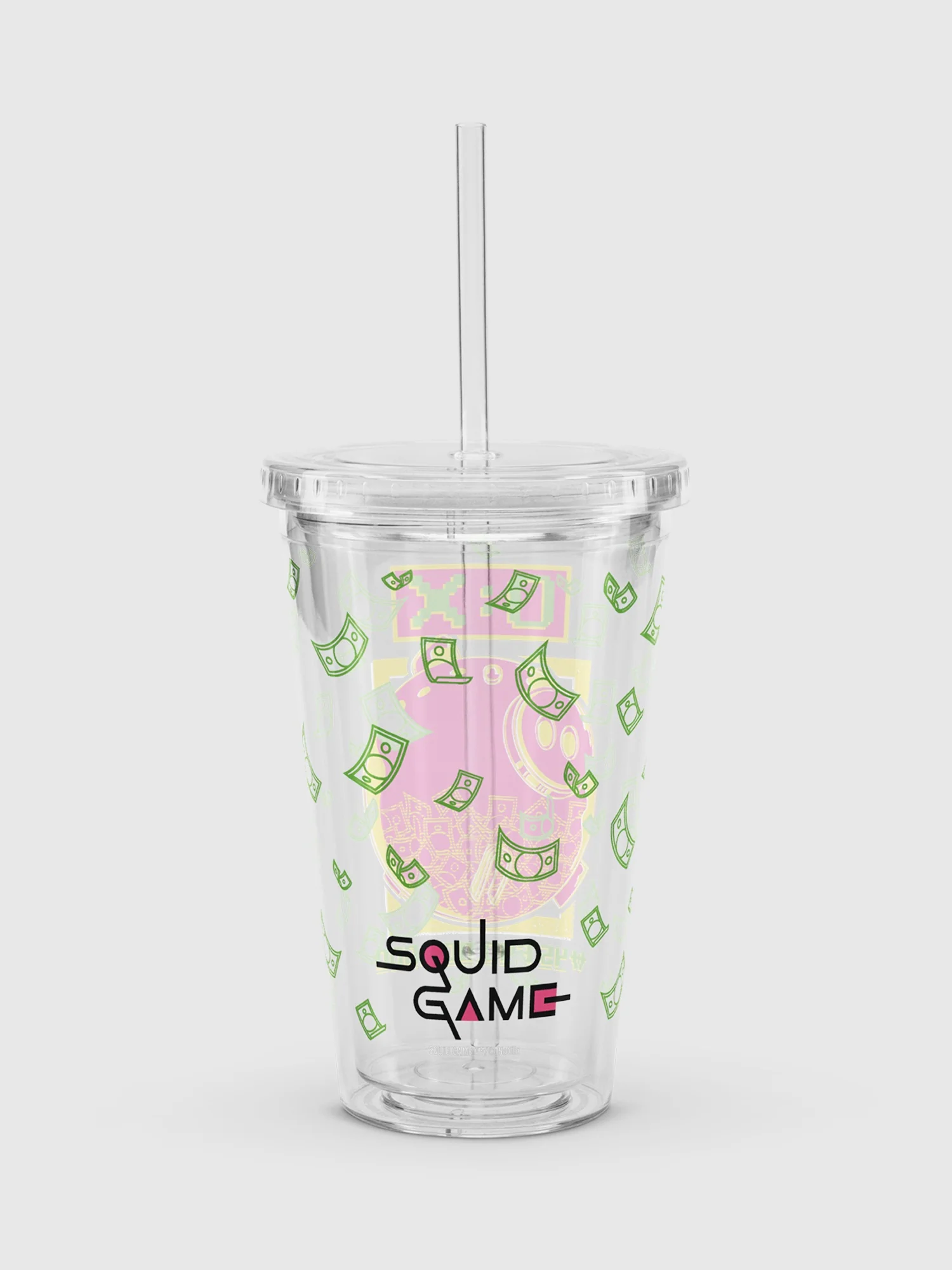 Squid Game Piggy Bank Clear Tumbler - Image 2