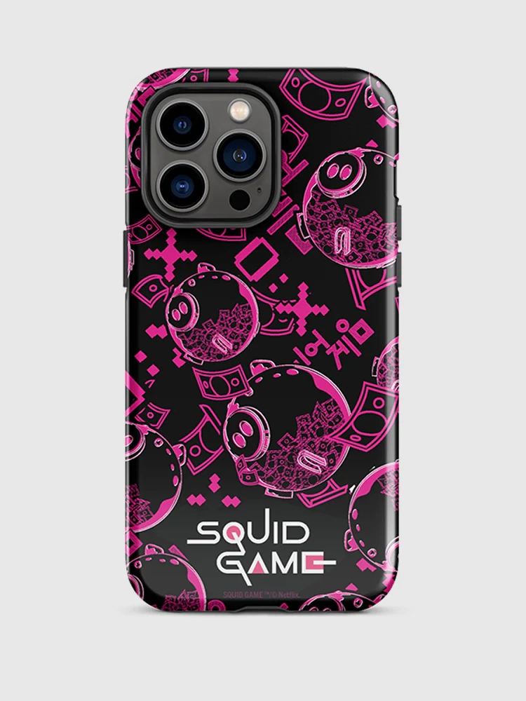 Squid Game Piggybank Pattern iPhone Tough Case - Image 11