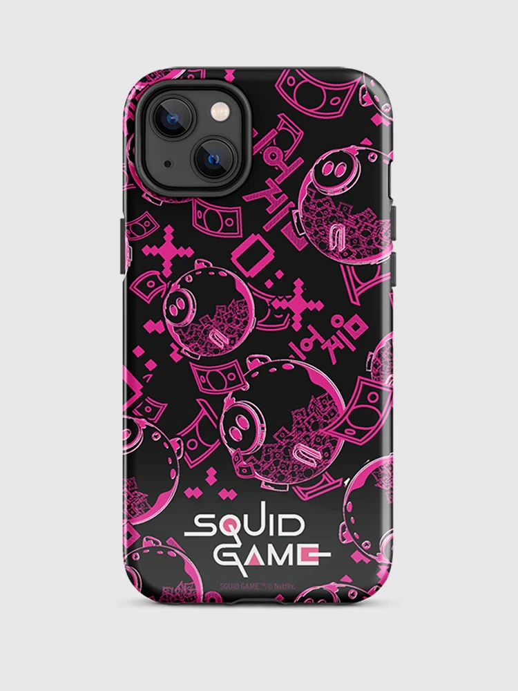 Squid Game Piggybank Pattern iPhone Tough Case - Image 13