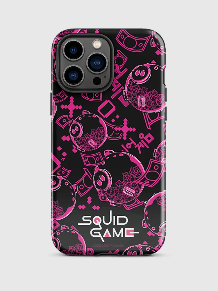 Squid Game Piggybank Pattern iPhone Tough Case - Image 15