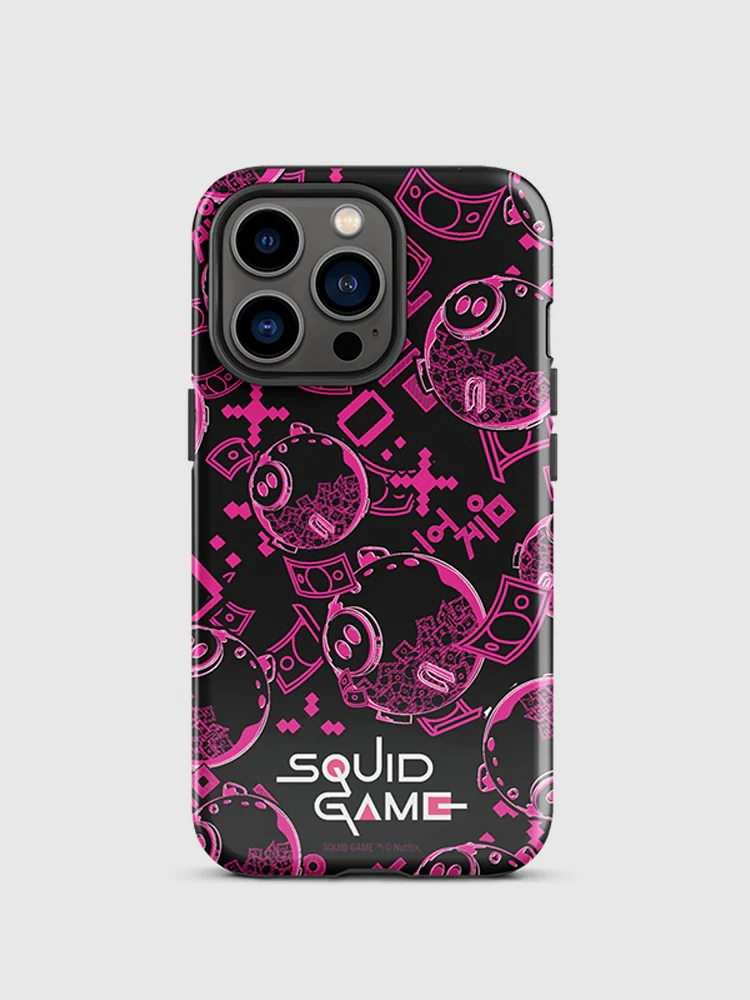 Squid Game Piggybank Pattern iPhone Tough Case - Image 16