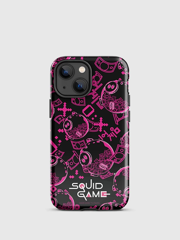 Squid Game Piggybank Pattern iPhone Tough Case - Image 17