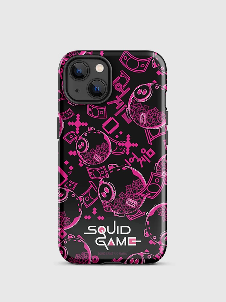 Squid Game Piggybank Pattern iPhone Tough Case - Image 18