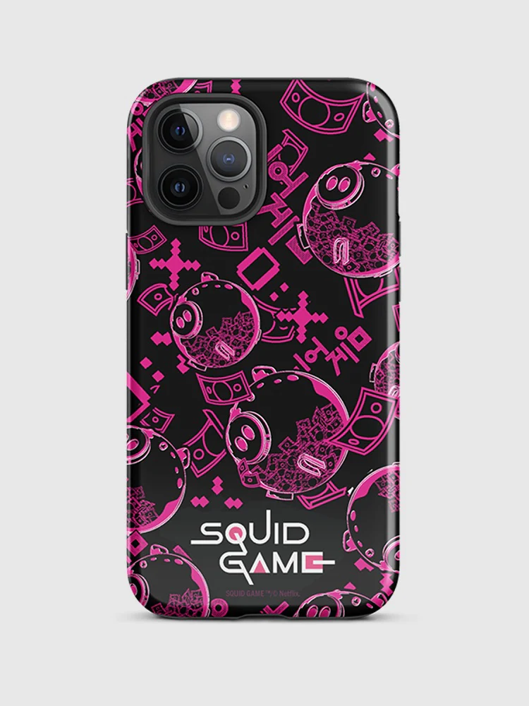 Squid Game Piggybank Pattern iPhone Tough Case - Image 19