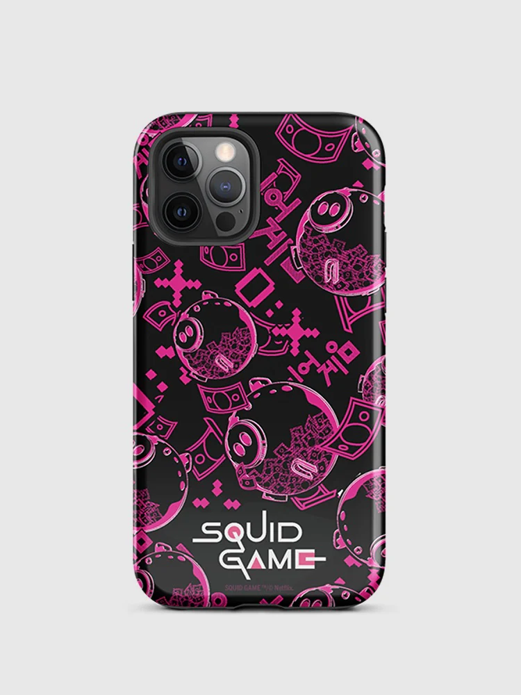 Squid Game Piggybank Pattern iPhone Tough Case - Image 20