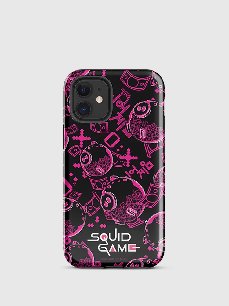 Squid Game Piggybank Pattern iPhone Tough Case - Image 21