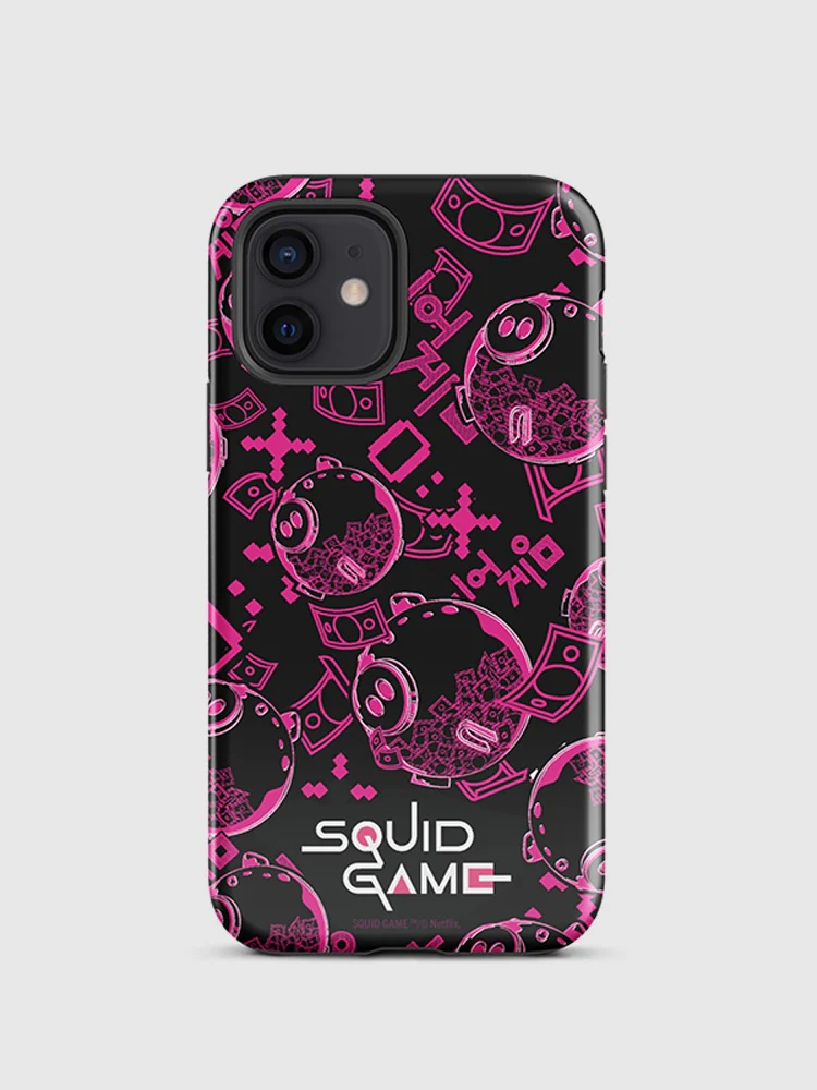 Squid Game Piggybank Pattern iPhone Tough Case - Image 22