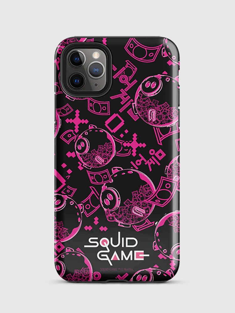 Squid Game Piggybank Pattern iPhone Tough Case - Image 23