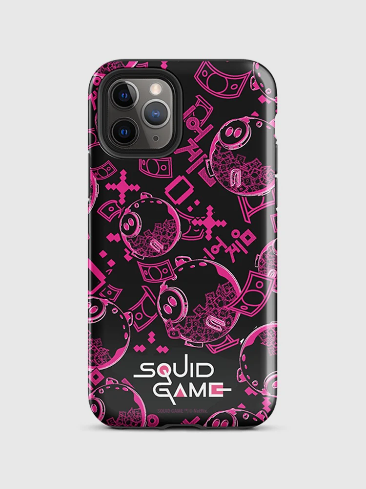 Squid Game Piggybank Pattern iPhone Tough Case - Image 24