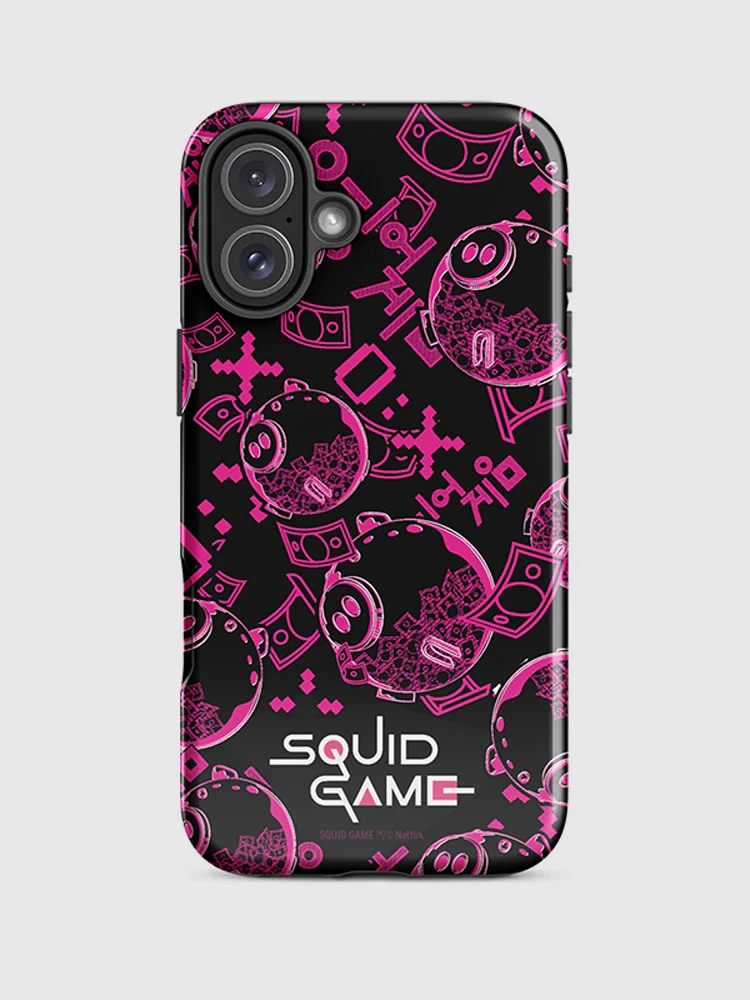 Squid Game Piggybank Pattern iPhone Tough Case - Image 5