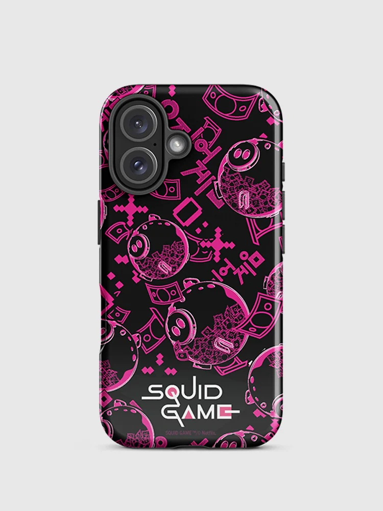Squid Game Piggybank Pattern iPhone Tough Case - Image 6