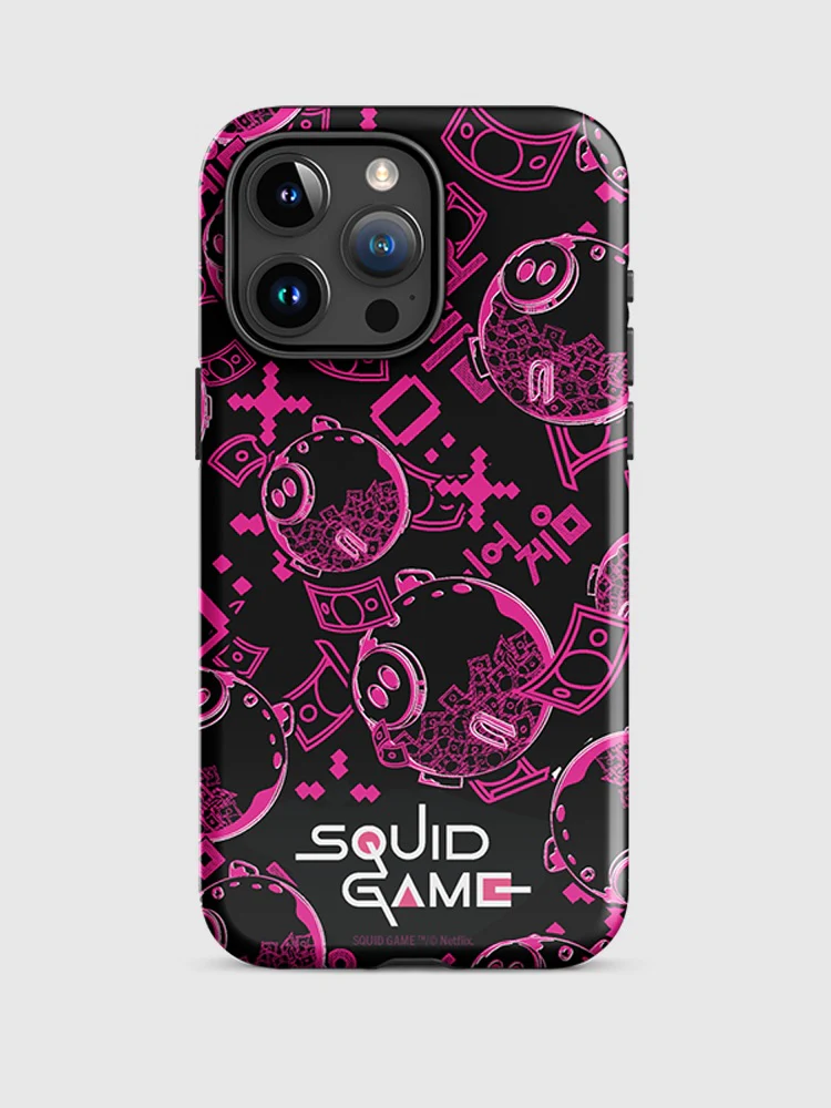 Squid Game Piggybank Pattern iPhone Tough Case - Image 7