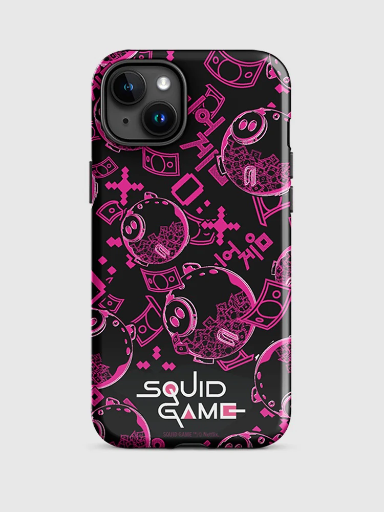 Squid Game Piggybank Pattern iPhone Tough Case - Image 9