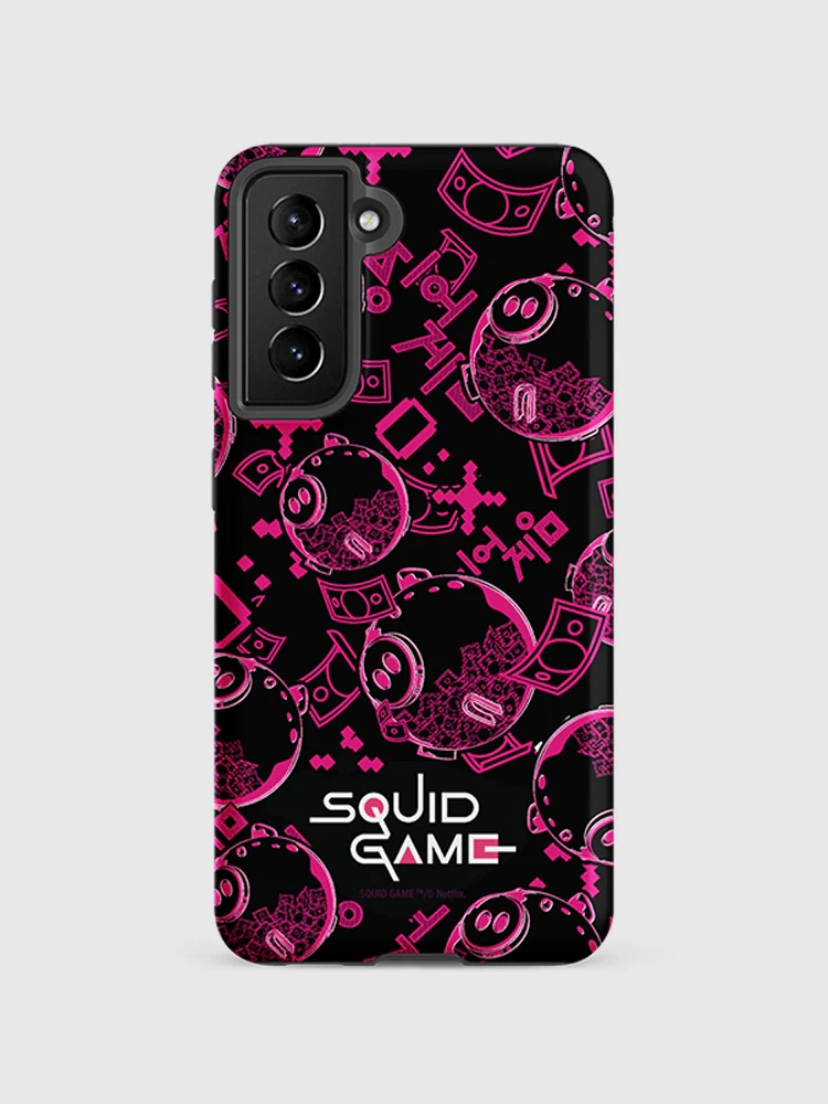 Squid Game Piggybank Pattern Samsung Tough Case - Image 11